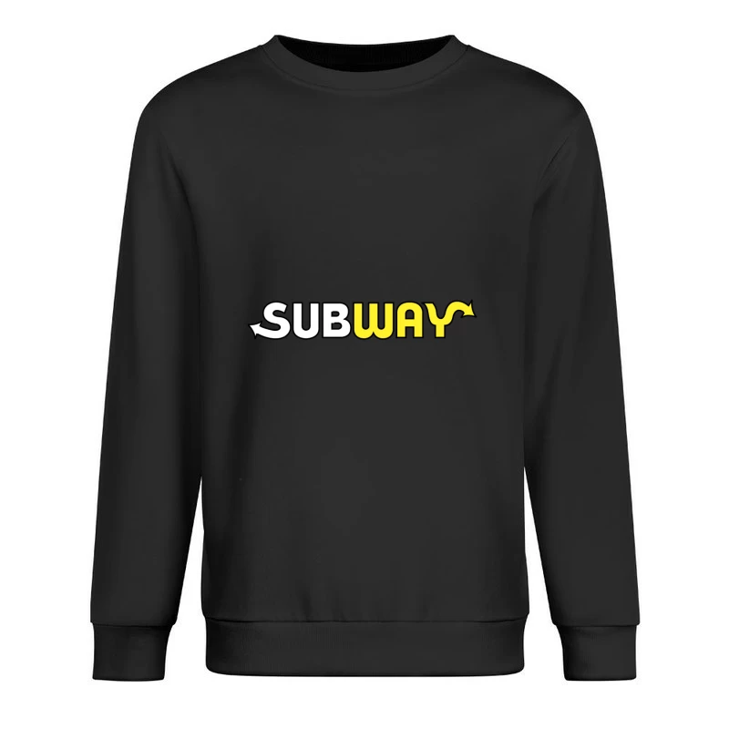 Subway Restaurant Chain Logo Design Male Pullover Sweatshirt