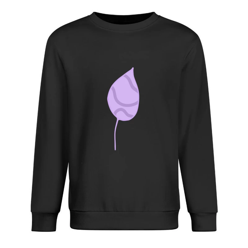 Feuille violette minimaliste Homme Sweat-shirt à enfiler