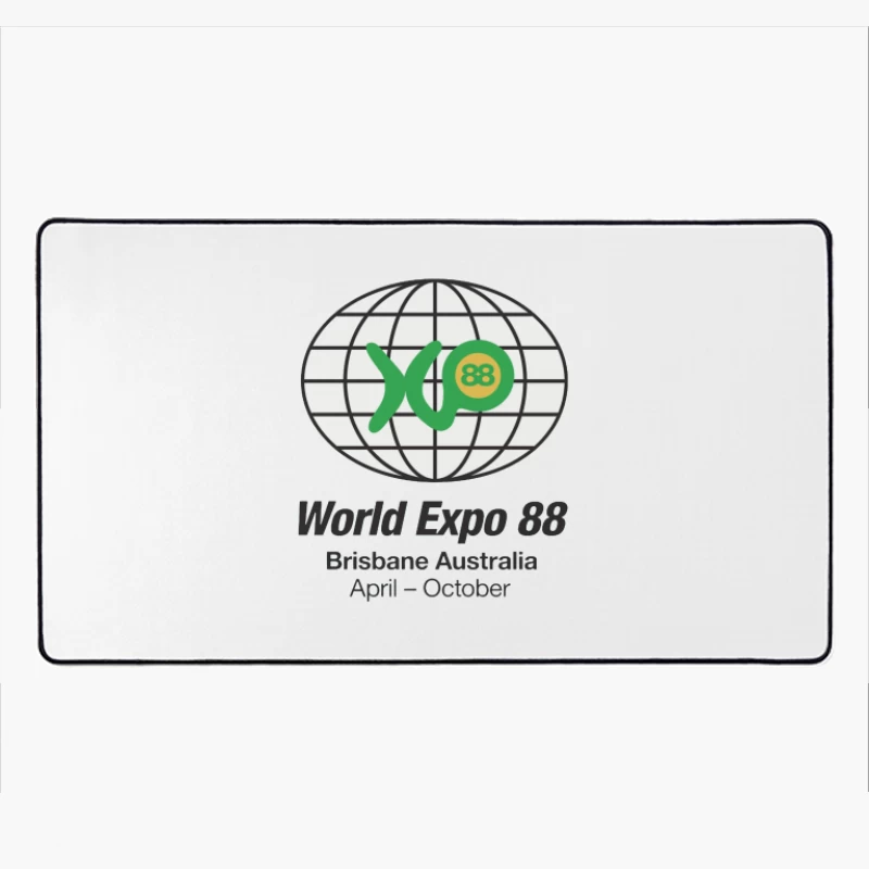 World Expo 88 Brisbane Australia Logo Desk Mat