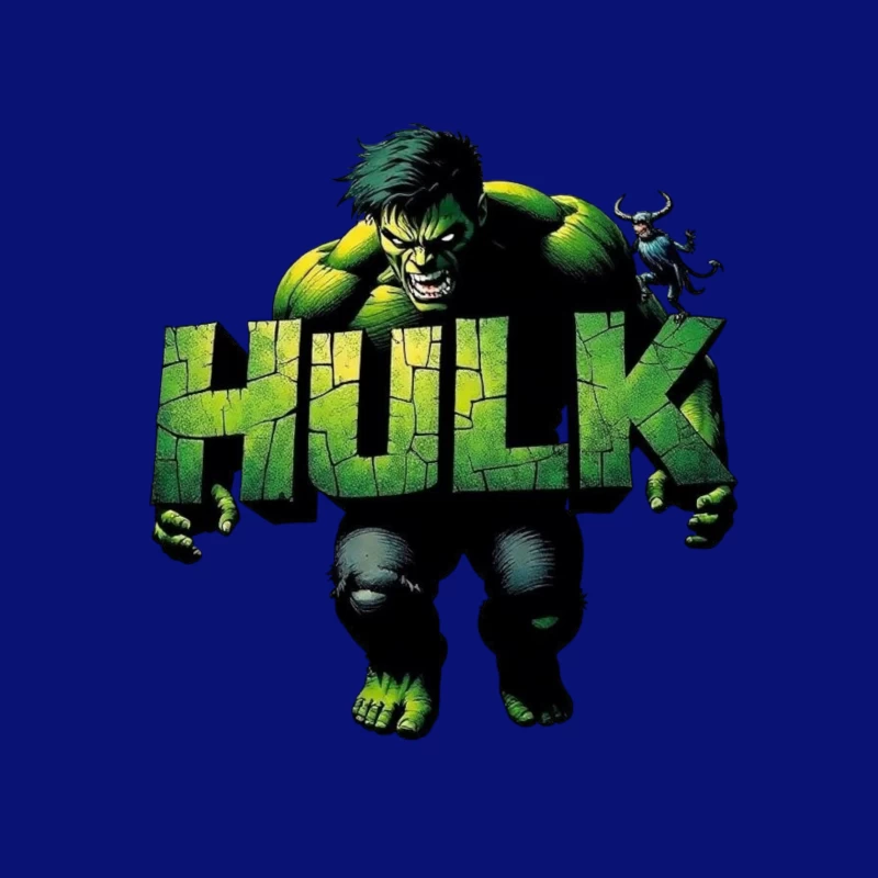Hulk Comic Art Throw Pillow