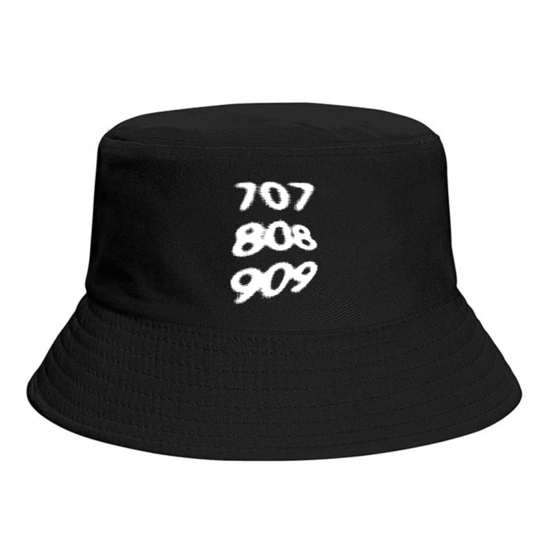 Minimalist White Empty Background Bucket Hat