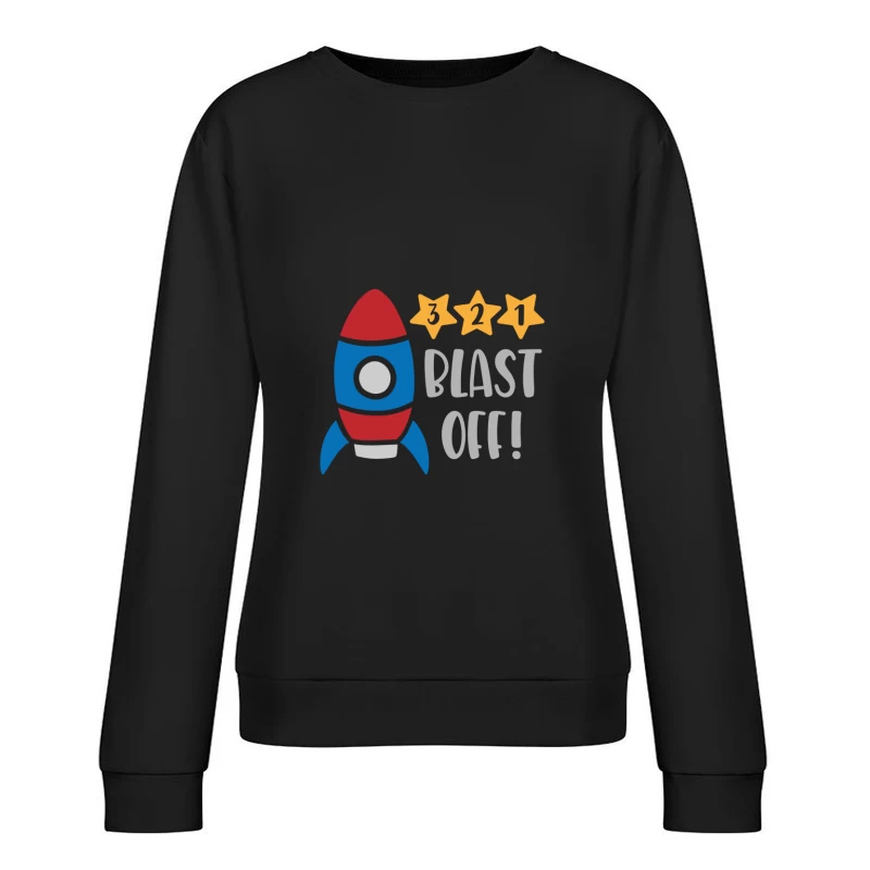 Compte à rebours de fusée ludique Femme Sweat-shirt à enfiler