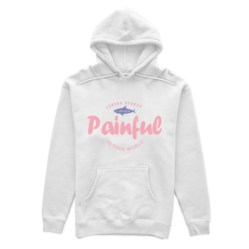 Schmerz im lustigen Hai-Design Damen Pullover Hoodie