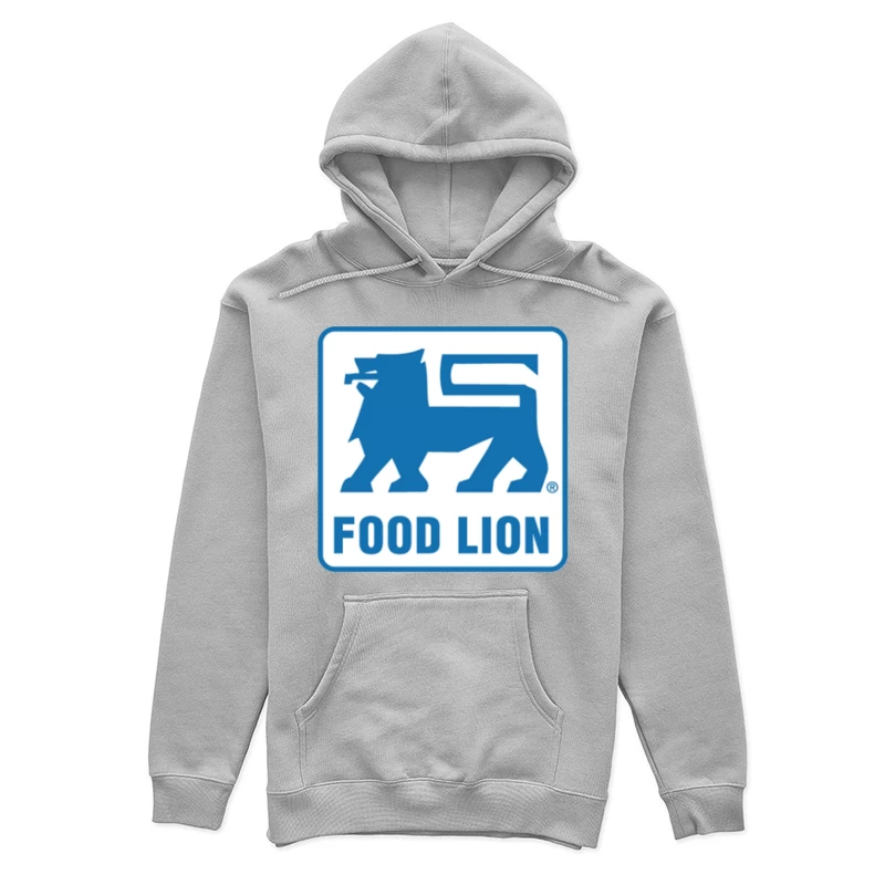 Food Lion Supermarket Chain Blue Logo with Lion Symbol Female Pullover Hoodie