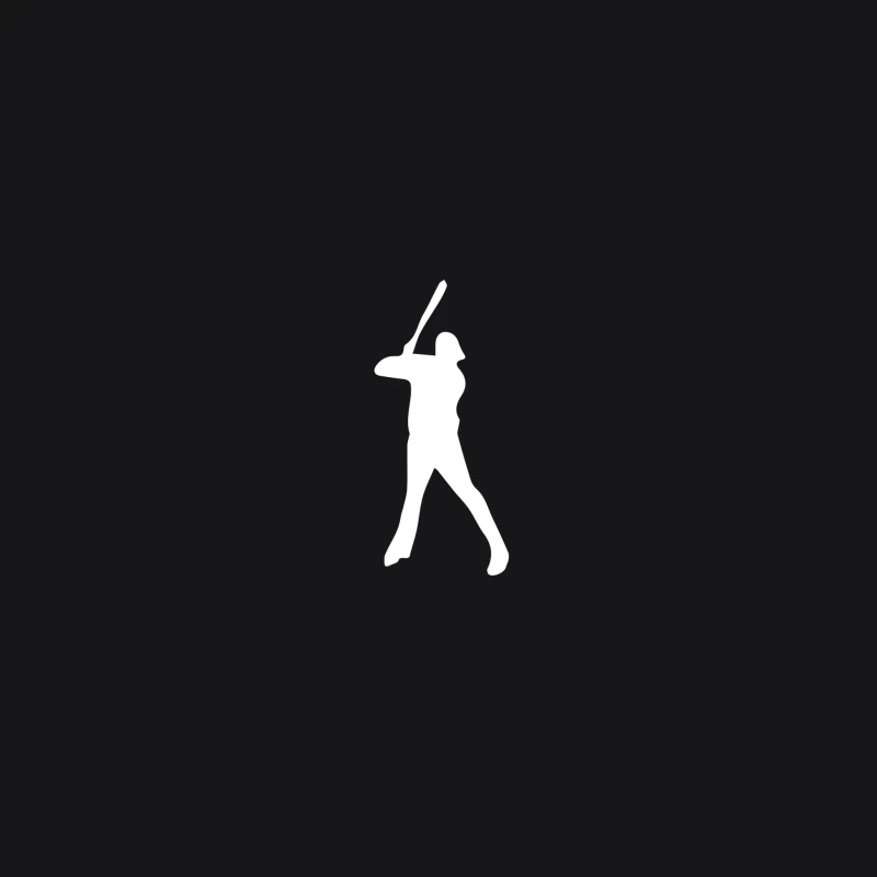 Silhouette de joueur de baseball Homme Sweat à capuche
