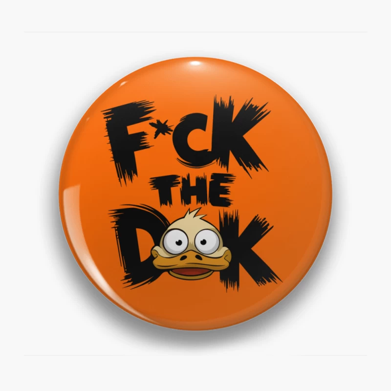 Angry Cartoon Duck Pin