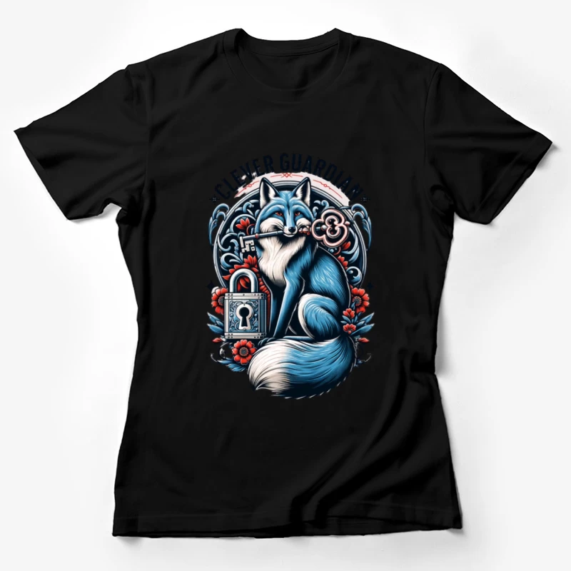 Renard Gardien Astucieux avec Clé Femme T-Shirt