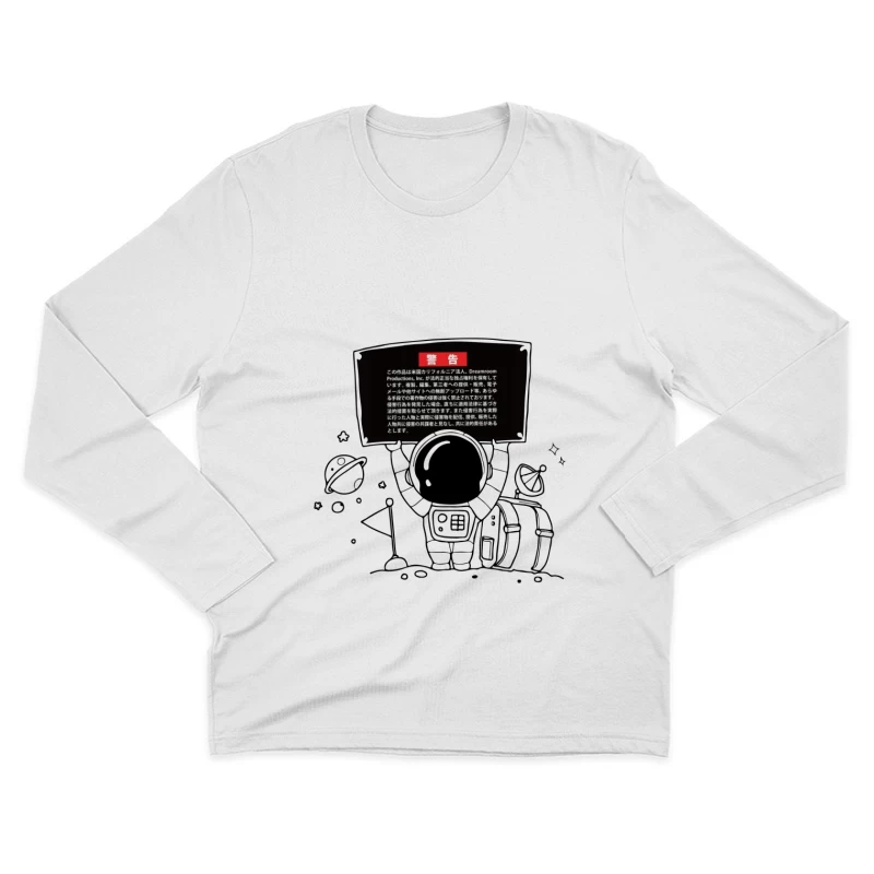 Warnhinweis zu Urheberrechtsverletzungen Herren Langarm T-Shirt