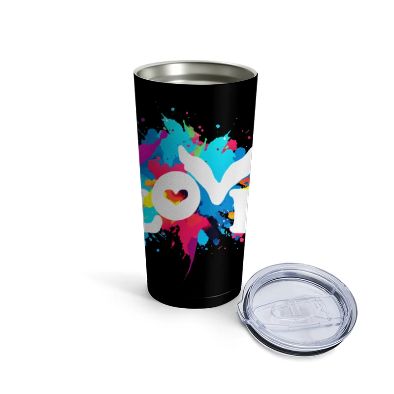 Coldplay Colorful Splash Travel Mug