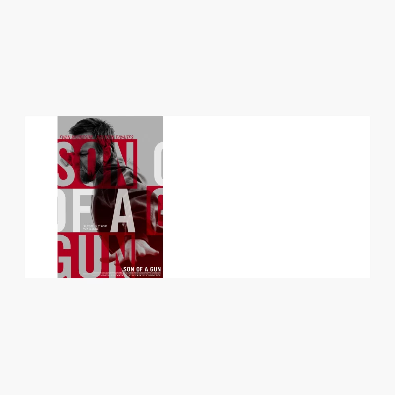 Intense Action Thriller Movie Poster: Son of a Gun Starring Ewan McGregor Coffee Mug