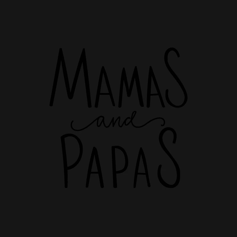 Logo Mamas and Papas en noir Femme T-Shirt