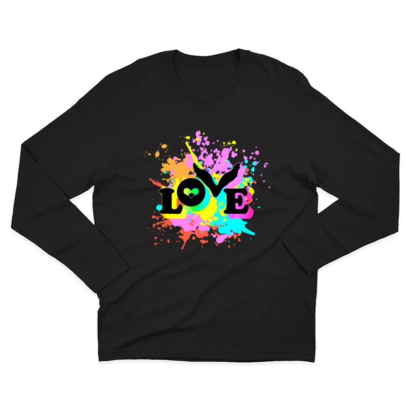 Coldplay Love Colorful Male Long Sleeve T-Shirt