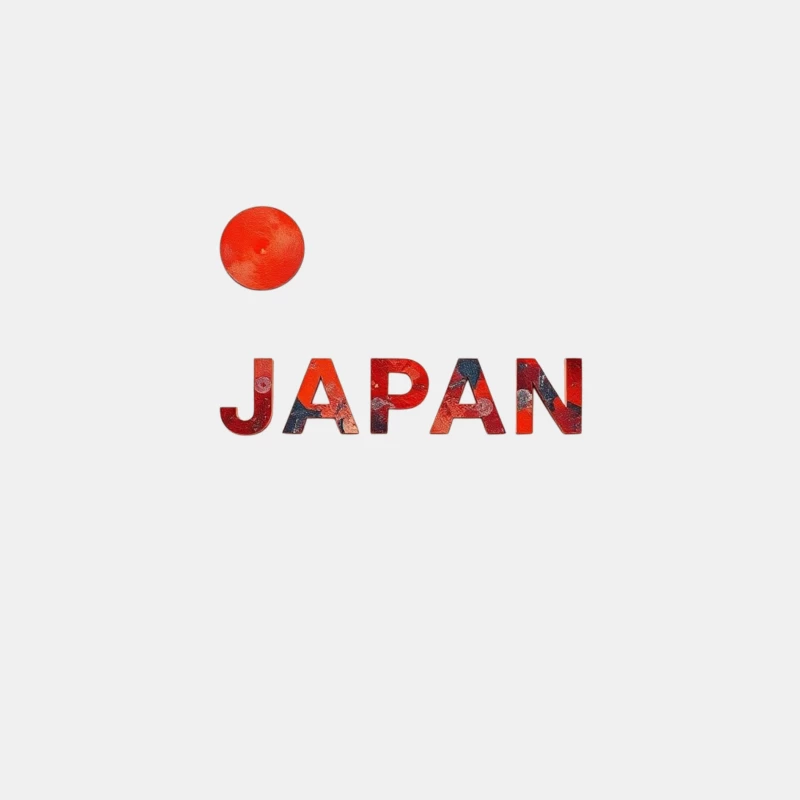 Minimalist Japanese Flag Design with Typography Male Tank Top