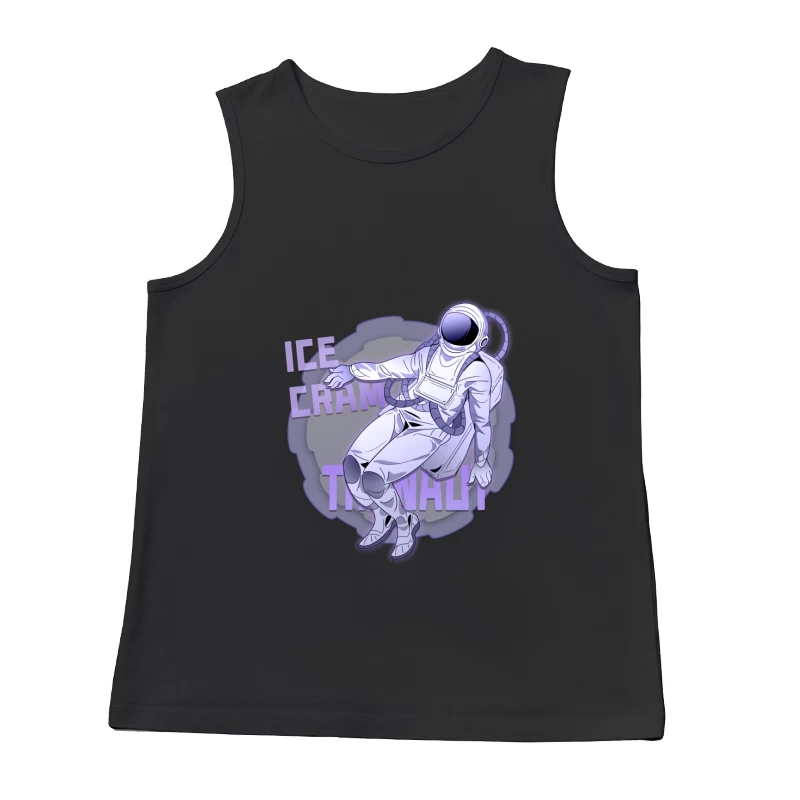 Astronaut im Raum mit Eiscreme Herren Tanktops