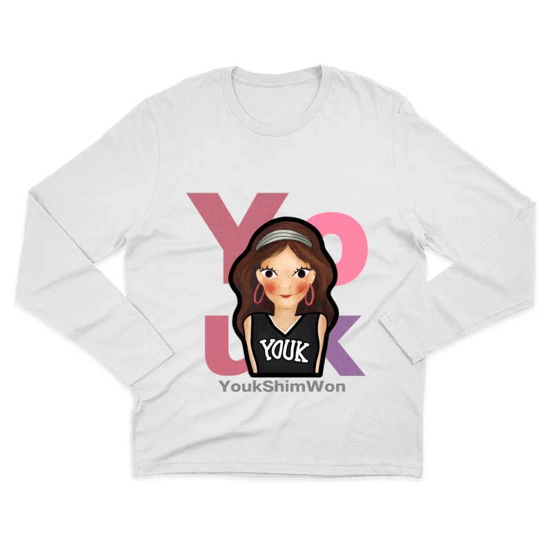 YoukShimWon Mode Illustration Herren Langarm T-Shirt