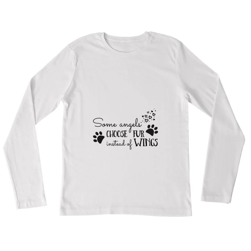 Animaux mignons cachés Femme Manches Longues T-Shirt