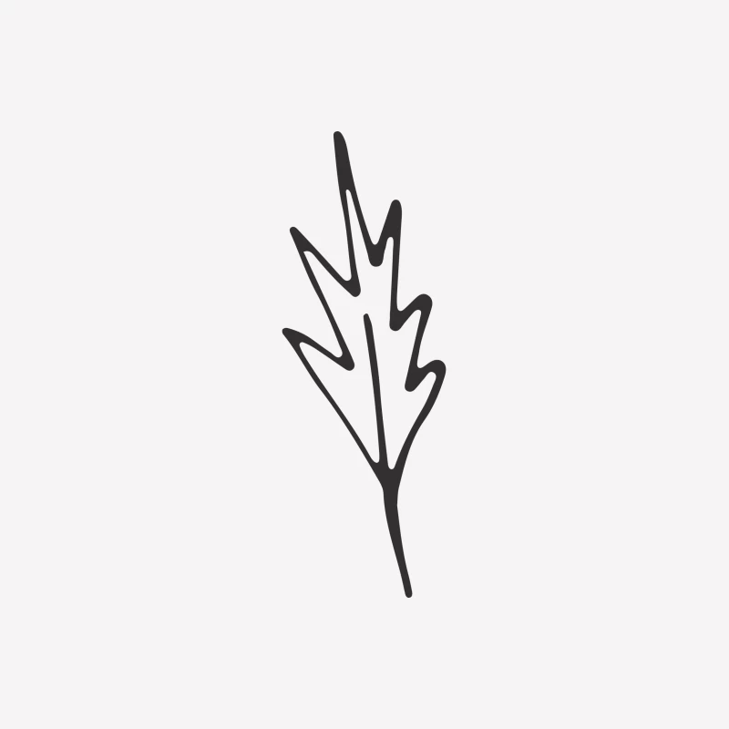 Dessin de feuille abstrait Femme T-Shirt