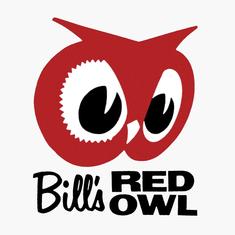 Bill's Red Owl Vintage Restaurant Logo Cotton Tote Bag