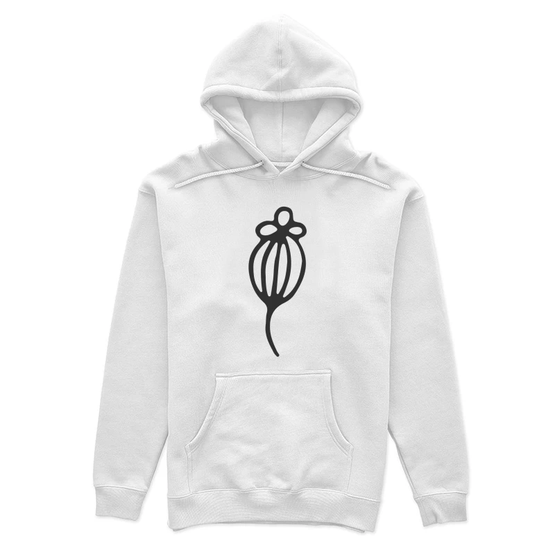 Illustration de fleur stylisée Femme Sweat à capuche