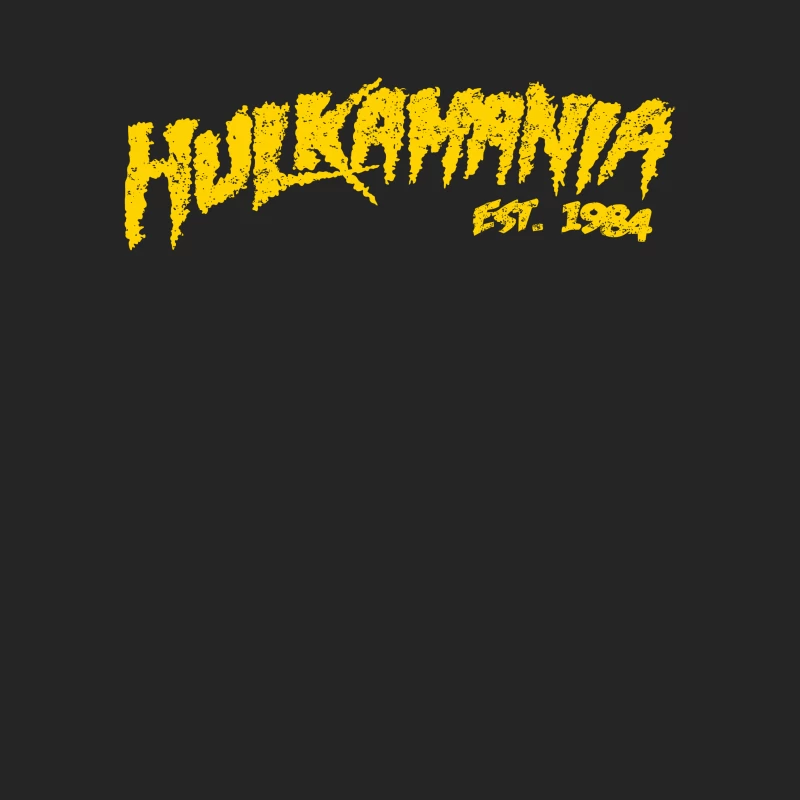 Hulkamania: Iconic Wrestling Logo from 1984 Female Pullover Sweatshirt