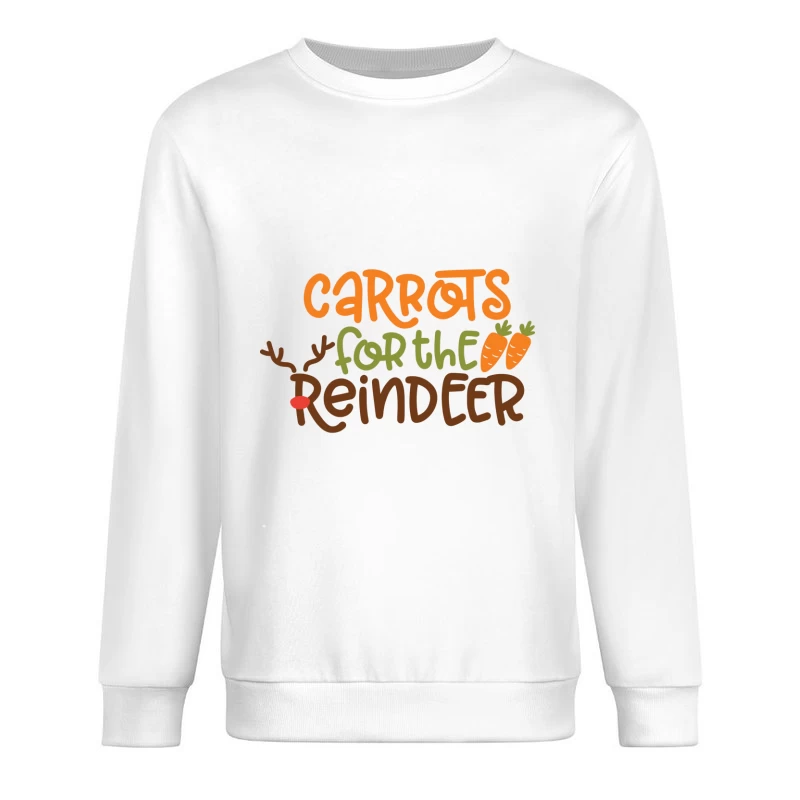 Carottes pour le renne, design de Noël coloré Homme Sweat-shirt à enfiler