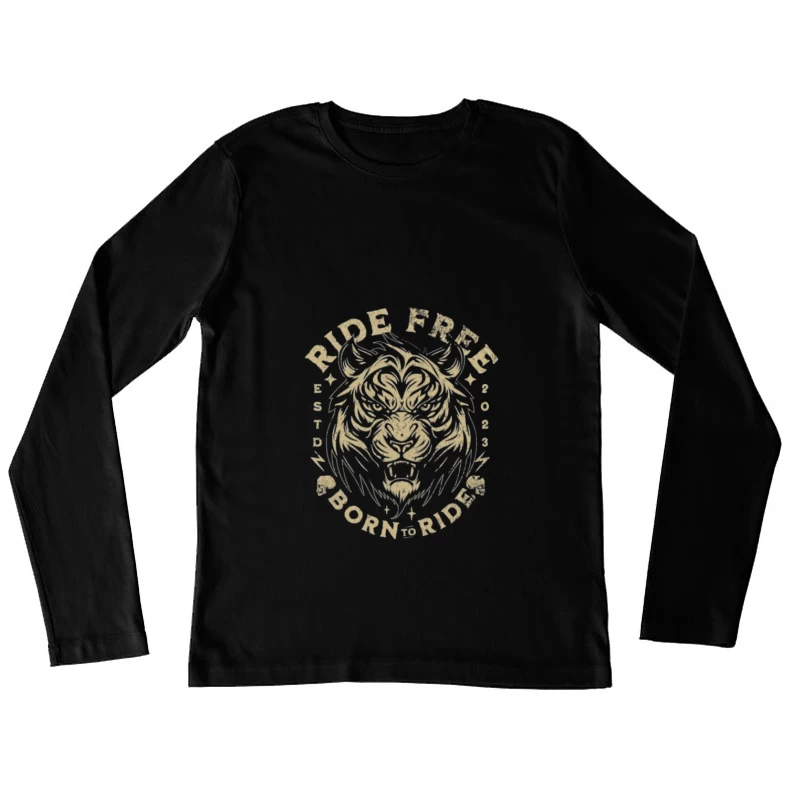 Freiheit Fahren Design Damen Langarm T-Shirt