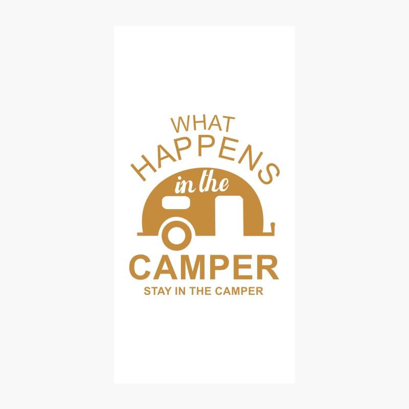What Happens In Camper Stays In Camper Vintage Style Camp Funny iPhone Case