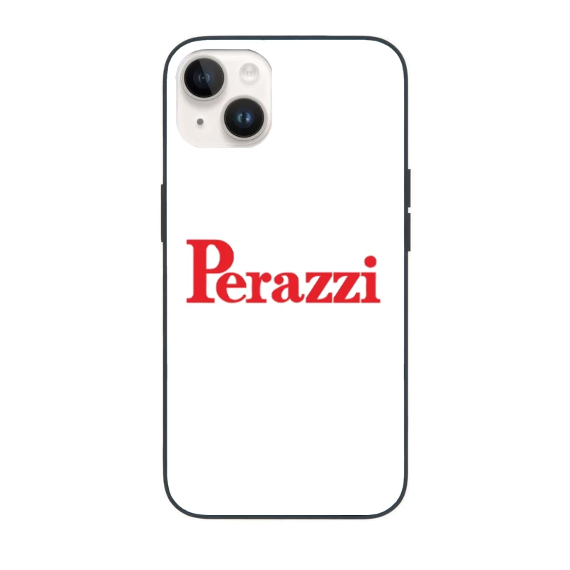 Perazzi Red Logo Typography iPhone Case