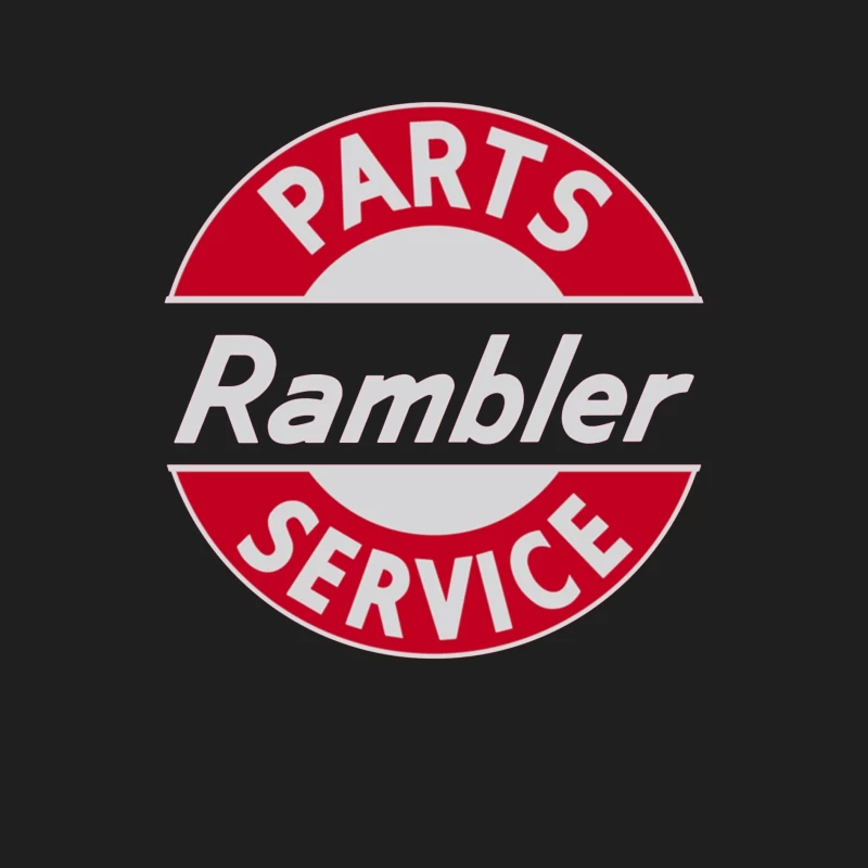 Vintage Rambler Parts & Service Logo Design Male Tank Top