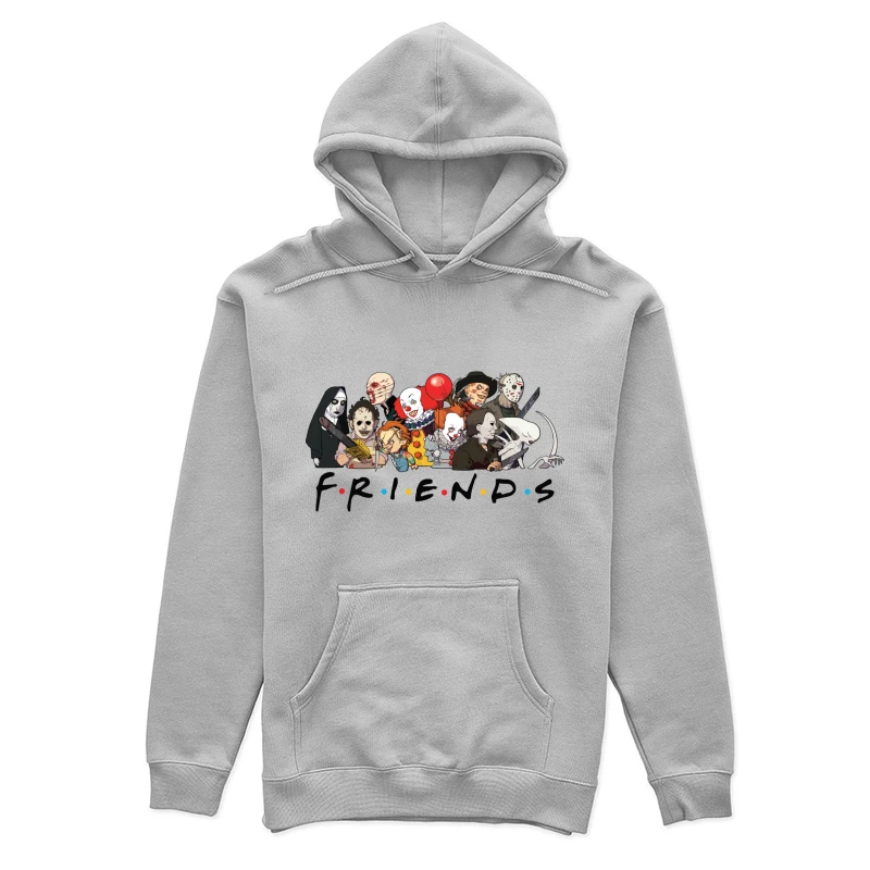 Horror Characters Parodying Friends Female Pullover Hoodie