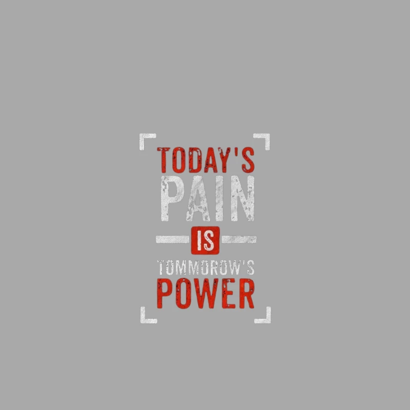 Inspirational Quote on Pain and Power Male Pullover Hoodie