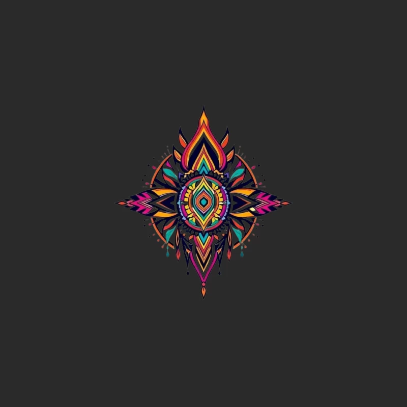 Vibrant Mandala Design Baseball Cap