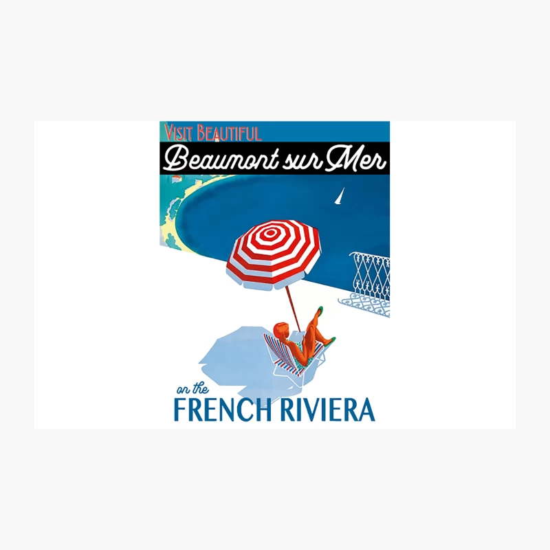Dirty Rotten Scoundrels - Travel Poster of Beaumont sur Mer Travel Mug