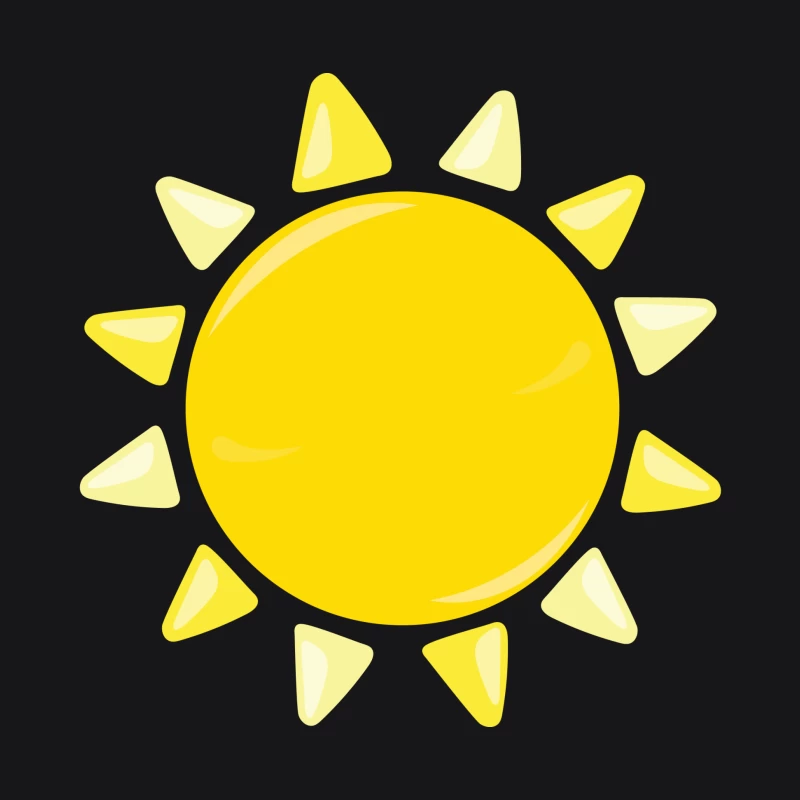 Soleil brillant avec rayons triangulaires Homme Sweat à capuche