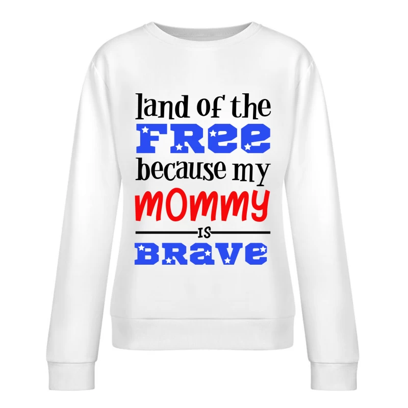 Motivations de soutien colorées Femme Sweat-shirt à enfiler