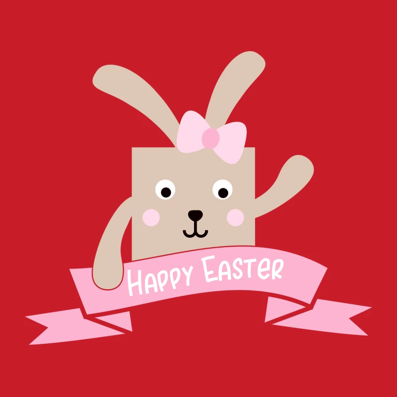 Lapin de Pâques avec Bannière Homme Sweat à capuche