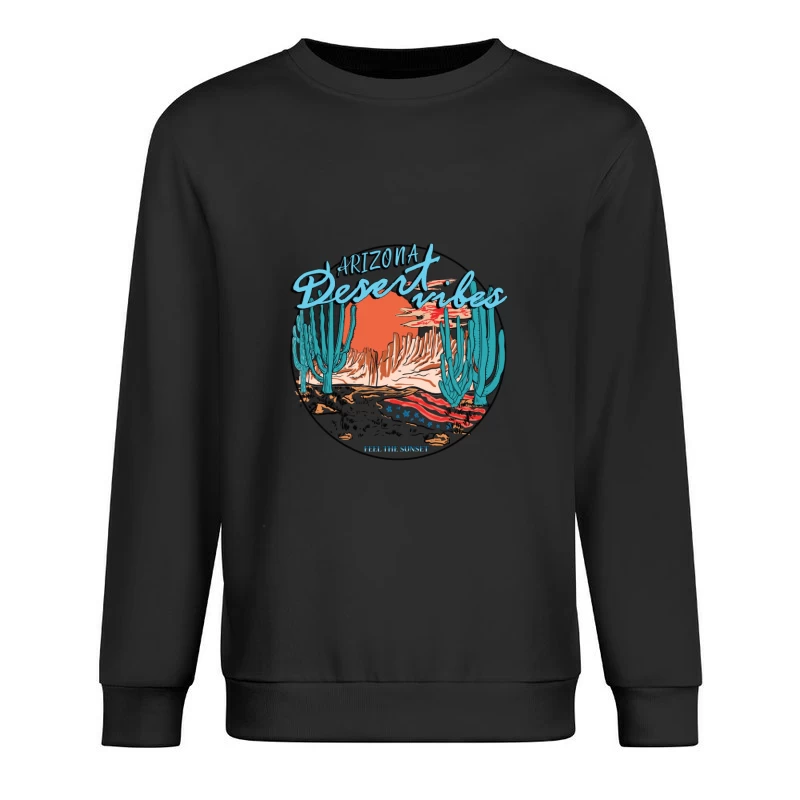 Arizona Wüstenlandschaft bei Sonnenuntergang Herren Pullover Sweatshirt