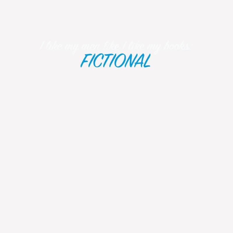 Simple Blue Fictional Text on White Female T-Shirt