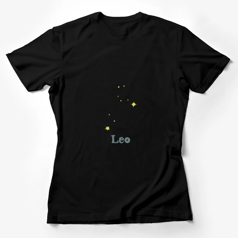 Sternbild Leo mit gelben Sternen Damen T-Shirt