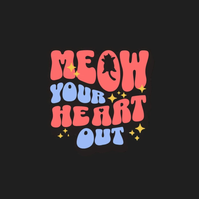 Meow-Motiv mit Herzen Herren Tanktops