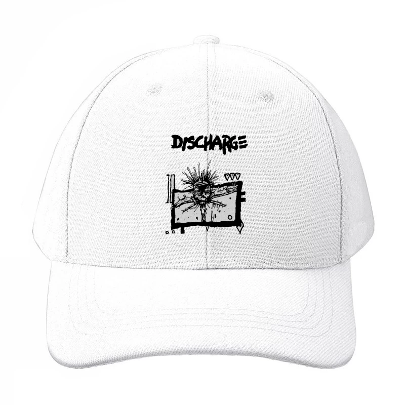 Discharge Punk Band Skull Logo Artwork Baseball Cap