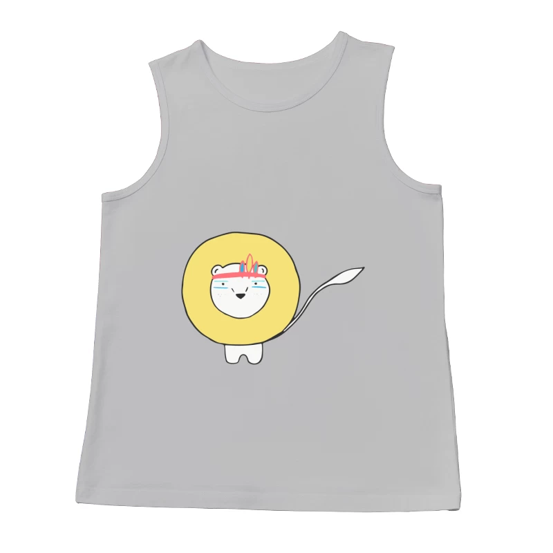 Lion mignon avec bandeau Homme Débardeur