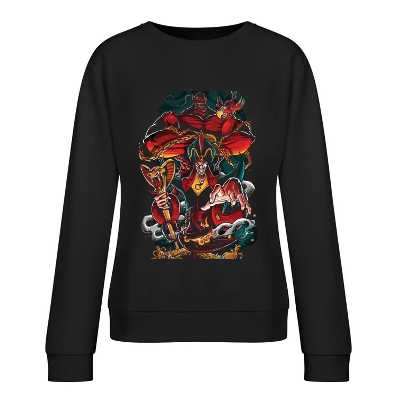 Animated Fantasy Villains Female Pullover Sweatshirt