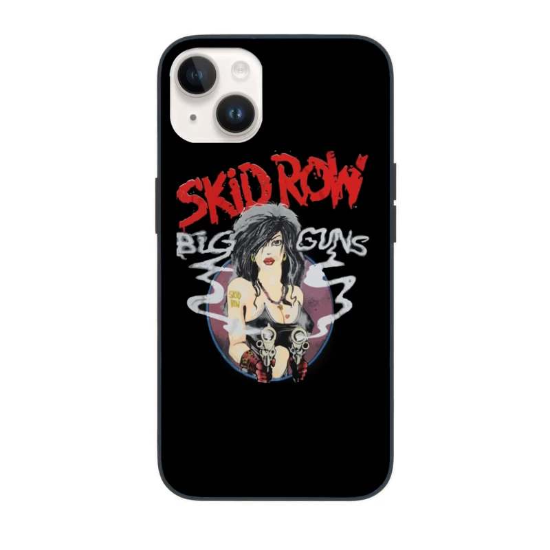 Skid Row Big Guns Vintage Rock Band Artwork iPhone Case