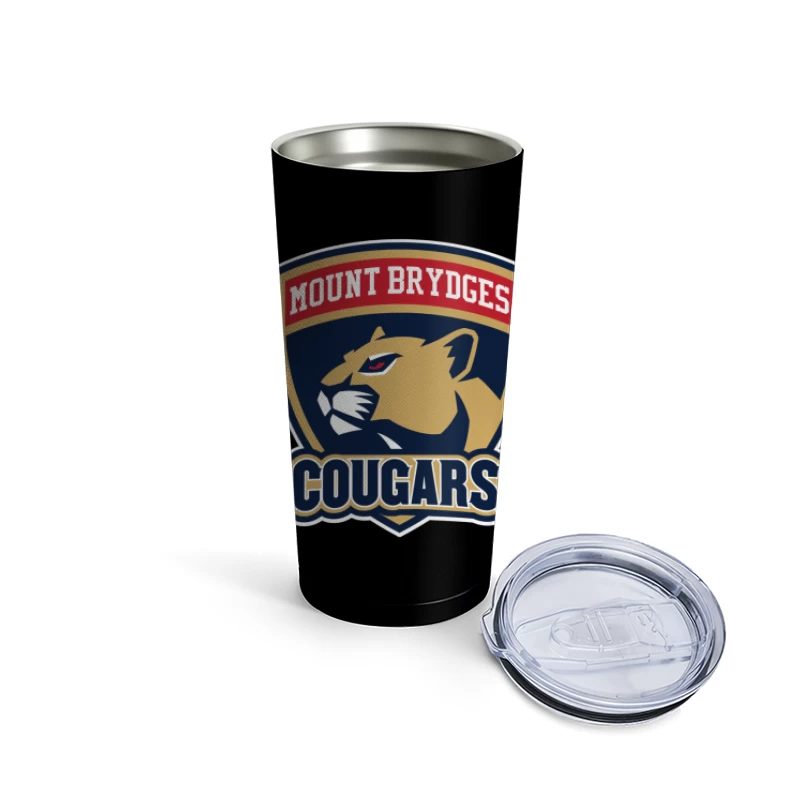 Mount Brydges Cougars Team Sports Logo Travel Mug