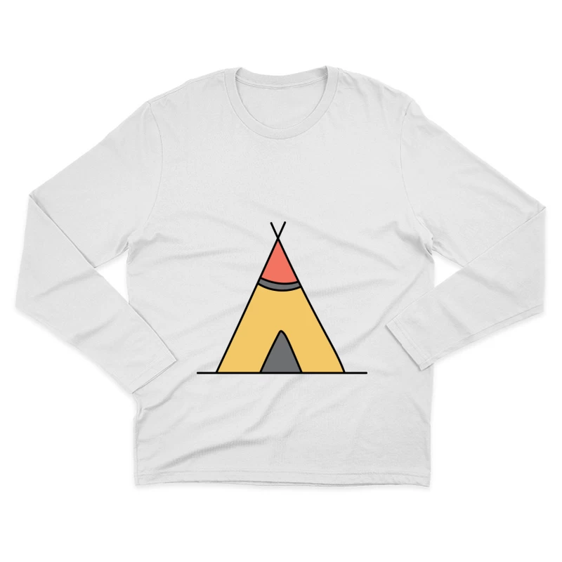 Tente traditionnelle colorée Homme Manches Longues T-Shirt