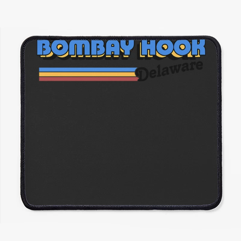 Bombay Hook, Delaware   Retro Styled Design Mouse Pad