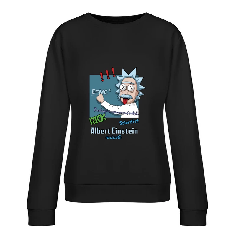 Verrückter Wissenschaftler-Parodie Damen Pullover Sweatshirt