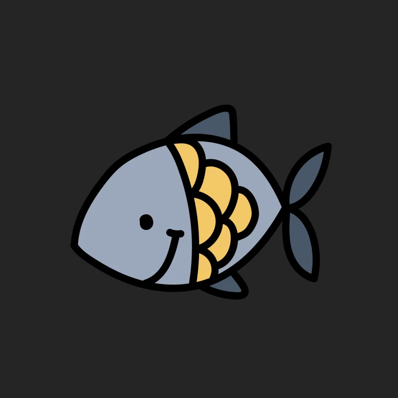 Illustration de poisson souriant Homme Sweat-shirt à enfiler