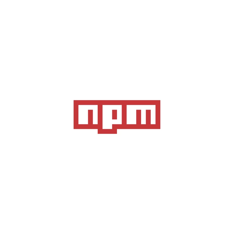 NPM (Node Package Manager) Logo in Red and White iPhone Case